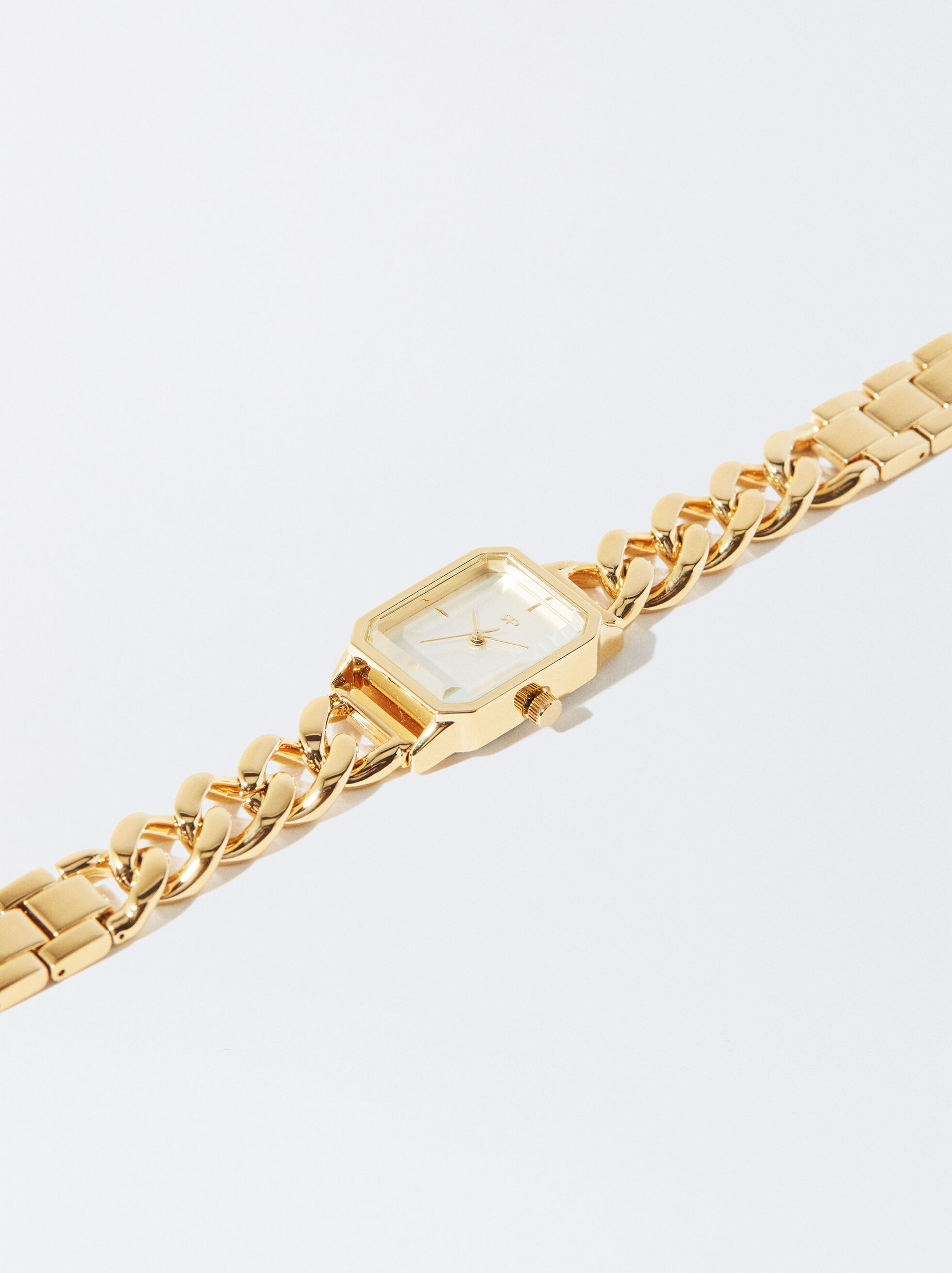 Gold Chunky Watch Band Bracelet – Anisa Sojka